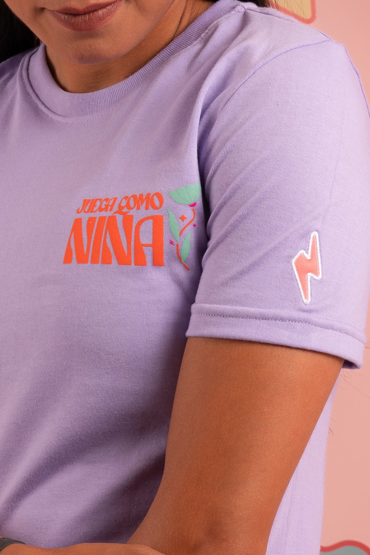 PLAYERA LAVANDA JUEGA COMO NIÑA