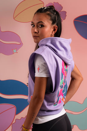 CHALECO LAVANDA JUEGA COMO NIÑA