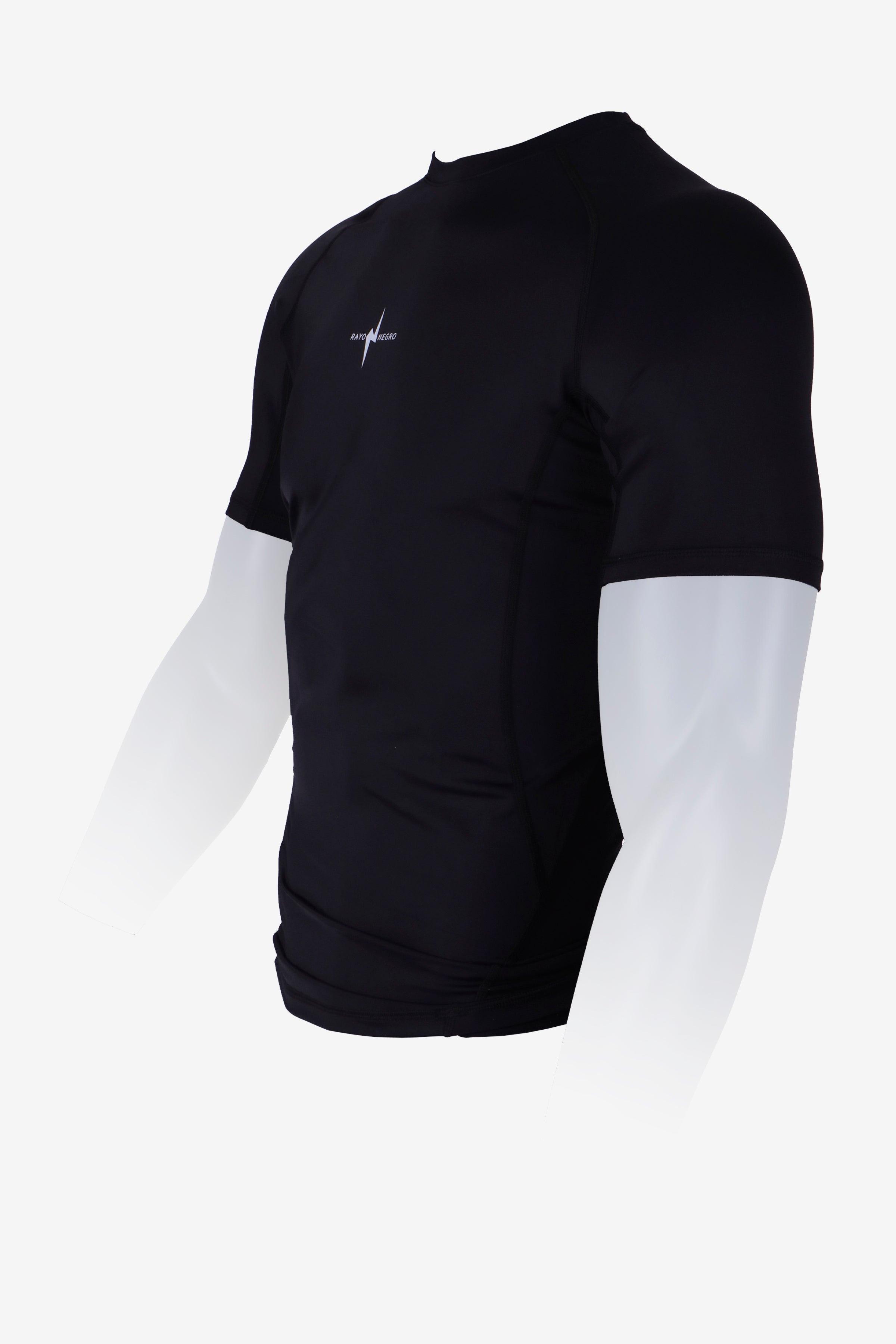 RayoNegro_BodyMangaCortaHombre_BodyDeMangaCorta_RopaDeFutbolAmericano_BodyMangaCortaFootball_BodyDeportivoHombre_BodyNegroDeportivoMangaCorta