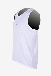 PLAYERA GYM BLANCO LISO HOMBRE